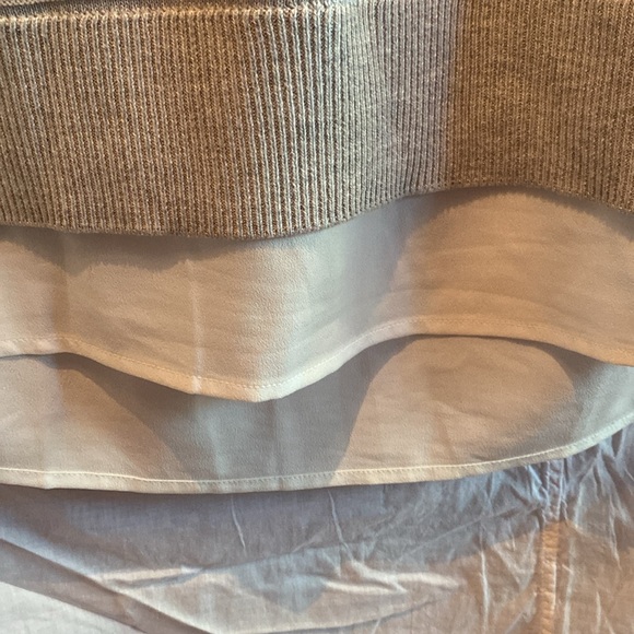 Hilary Radley light sweater with built in shirt - Picture 3 of 5